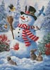 A Frosty Hello (Large) - Cross Stitch Chart (image for) A Frosty Hello (Large) - Cross Stitch Chart