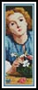 (image for) A young Girl arranging a Bouquet Bookmark - Cross Stitch Chart