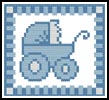 (image for) Baby Boy Card - Cross Stitch Chart