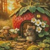 (image for) Berry Mouse Cottage - Cross Stitch Chart @