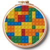 (image for) Blocks Hoop (Extra Large) - Cross Stitch Chart