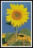 Bright Sunflower - Cross Stitch Chart (image for) Bright Sunflower - Cross Stitch Chart