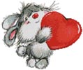 (image for) Bunny Heart - Cross Stitch Chart
