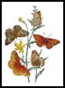 Aphrodite and other Butterflies on Viola - Cross Stitch Chart (image for) Aphrodite and other Butterflies on Viola - Cross Stitch Chart