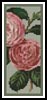 (image for) Camellias 5 Bookmark - Cross Stitch Chart