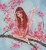 Cherry Blossom Fairy - Cross Stitch Chart (image for) Cherry Blossom Fairy - Cross Stitch Chart