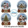 (image for) Christmas Snow Globes Bundle - Cross Stitch Chart @