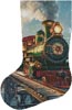 (image for) Christmas Train at Night Stocking (Left) - Cross Stitch Chart @