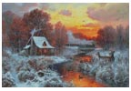 (image for) Christmas Train Route (Large) - Cross Stitch Chart