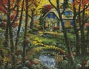 Cottage in a Forest - Cross Stitch Chart (image for) Cottage in a Forest - Cross Stitch Chart