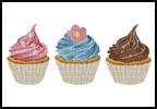 Cupcakes - Cross Stitch Chart (image for) Cupcakes - Cross Stitch Chart