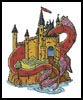 Dragon Castle - Cross Stitch Chart (image for) Dragon Castle - Cross Stitch Chart