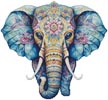 Elephant Mandala 2 - Cross Stitch Chart @ (image for) Elephant Mandala 2 - Cross Stitch Chart @