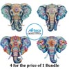 (image for) Elephant Mandala Bundle - Cross Stitch Chart @