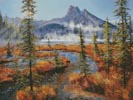 (image for) Emerald Lake Mists (Large) - Cross Stitch Chart
