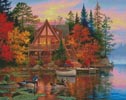 (image for) Evening at the Lake - Cross Stitch Chart