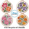(image for) Floral Hoops Bundle - Cross Stitch Chart @