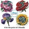Flower Dragons Bundle (Large) - Cross Stitch Chart @ (image for) Flower Dragons Bundle (Large) - Cross Stitch Chart @