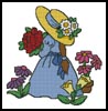 Flower Girl - Cross Stitch Chart (image for) Flower Girl - Cross Stitch Chart