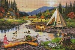 Gold Creek (Large) - Cross Stitch Chart (image for) Gold Creek (Large) - Cross Stitch Chart