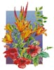Hibiscus and Daylilies - Cross Stitch Chart (image for) Hibiscus and Daylilies - Cross Stitch Chart