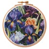 Iris Bunch Hoop - Cross Stitch Chart @ (image for) Iris Bunch Hoop - Cross Stitch Chart @