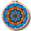 (image for) Kaleidoscope 2 Hoop (Large) - Cross Stitch Chart