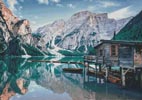 Lago di Braies, Italy (Large) - Cross Stitch Chart (image for) Lago di Braies, Italy (Large) - Cross Stitch Chart