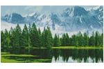 (image for) Lake, Forest and Mountains (Facebook Group) - Cross Stitch Chart