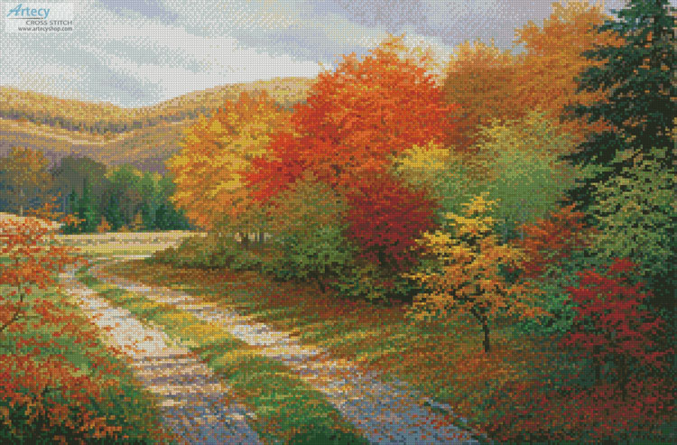 (image for) A Bend in the Road - Cross Stitch Chart