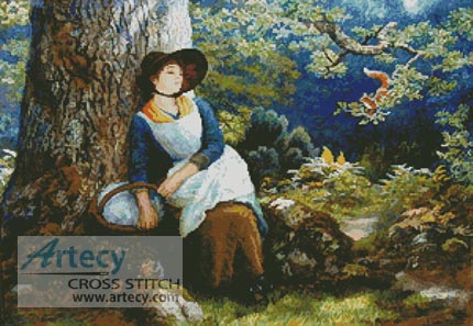 (image for) Asleep in the Woods - Cross Stitch Chart