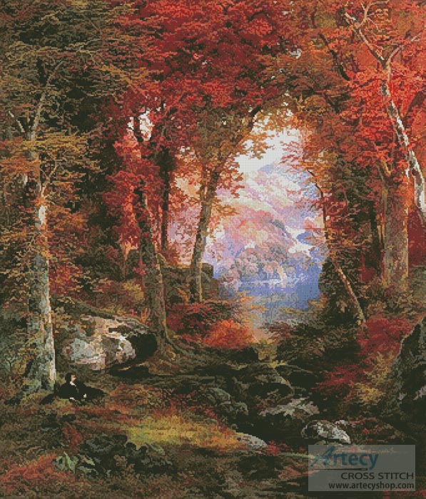 (image for) The Autumnal Woods (Large) - Cross Stitch Chart