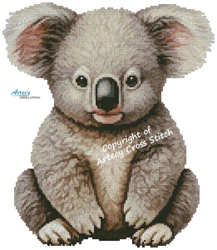 (image for) Baby Koala - Cross Stitch Chart @