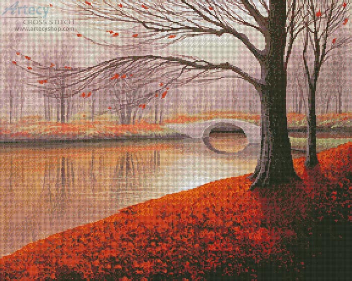 (image for) Before the Last Leaves Fall (Large) - Cross Stitch Chart