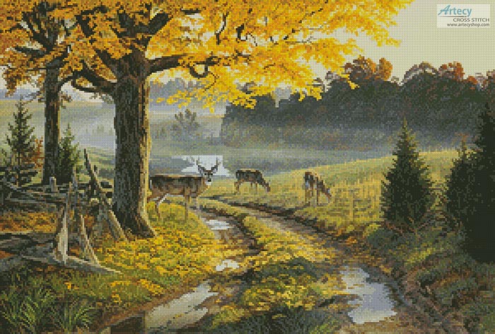 (image for) Bend Road - Cross Stitch Chart