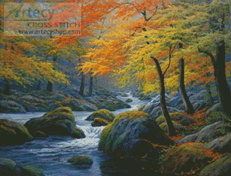 (image for) Beside the River - Cross Stitch Chart