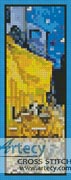 (image for) Cafe Terrace Bookmark - Cross Stitch Chart