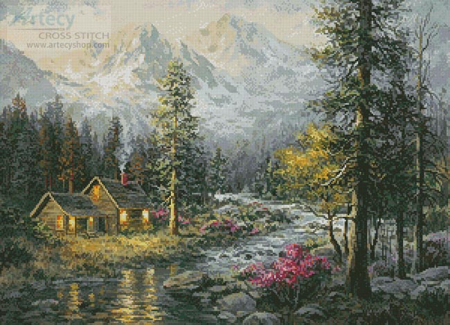 (image for) Campers Cabin - Cross Stitch Chart