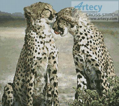 (image for) Cheetahs - Cross Stitch Chart