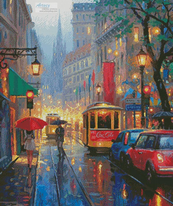 (image for) City Lights - Cross Stitch Chart