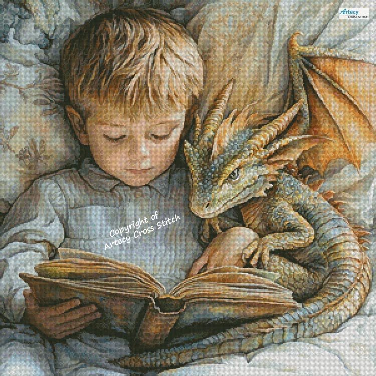 (image for) Dragon Tales 2 - Cross Stitch Chart @