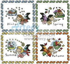 (image for) Fairy Season Sampler - Cross Stitch Chart