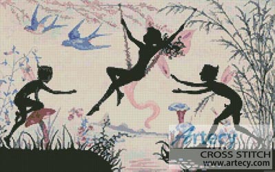 (image for) Fairy Swing - Cross Stitch Chart