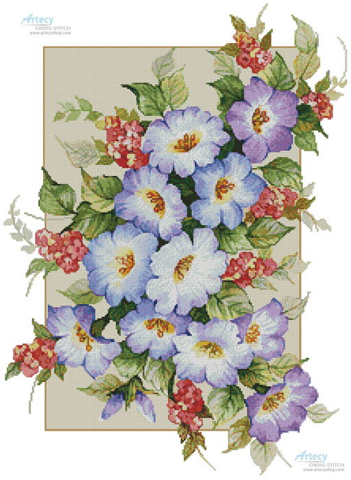 (image for) Floral Beauty - Cross Stitch Chart