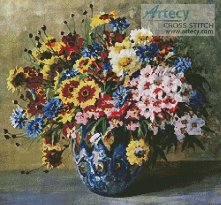 (image for) Floral Display 4 - Cross Stitch Chart