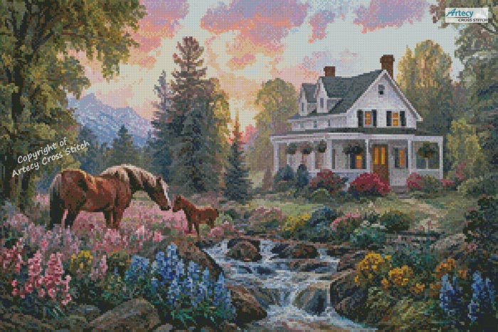(image for) Floral Pasture - Cross Stitch Chart