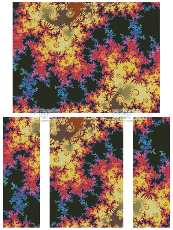 (image for) Fractal Abstract 2 - Cross Stitch Chart