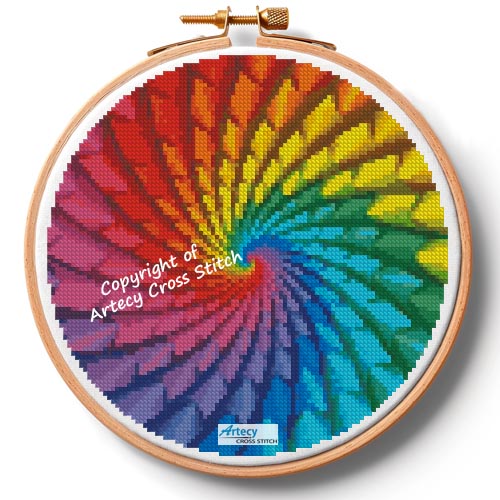 (image for) Fractal Design Hoop (Small) - Cross Stitch Chart