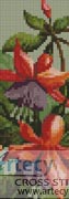 (image for) Fuschia Bookmark - Cross Stitch Chart
