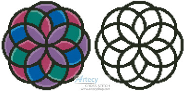 (image for) Geometric Design 1 - Cross Stitch Chart